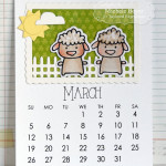 Michele Boyer - Taylored Expressions 3x4 calendar March