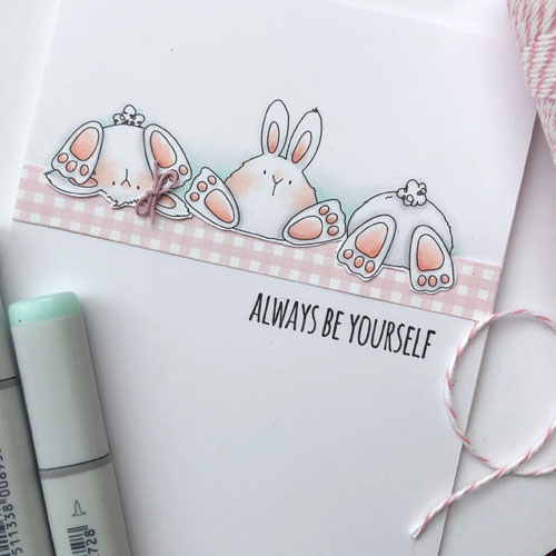 Stamping Bella Row of Bunny Wobbles