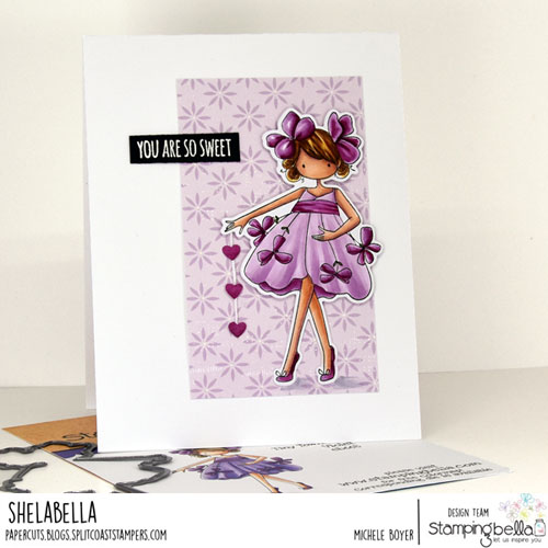 Stamping Bella Tiny Townie Garden Girl Violet 
