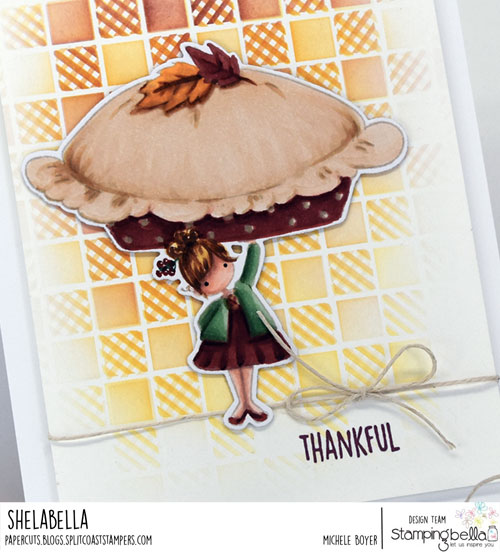 Stamping Bella Teeny Tiny Townie with a Pumpkin Pie (close-up)