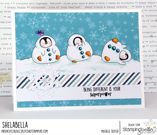 Stamping Bella Snowsuit Penguins