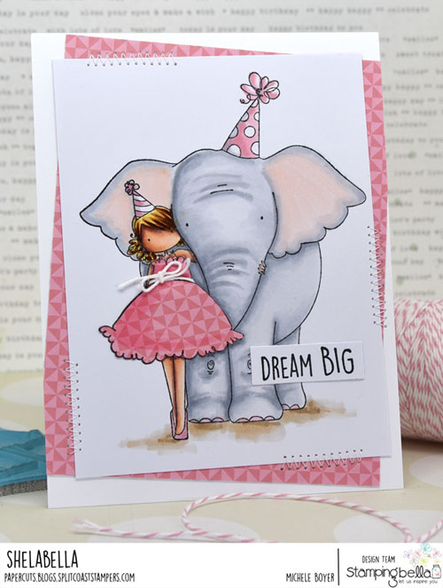 Stamping Bella Tiny Townie with an Elephant