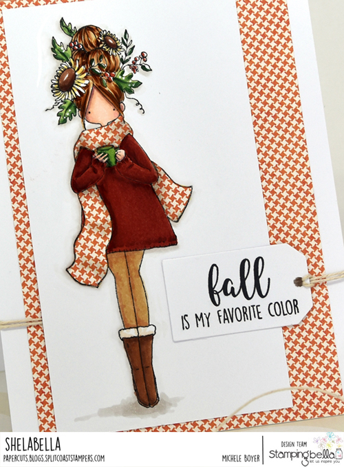 Stamping Bella Curvy Girl Loves Autumn (close-up)