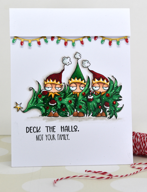 Stamping Bella Oddball Three Elves and a Tree