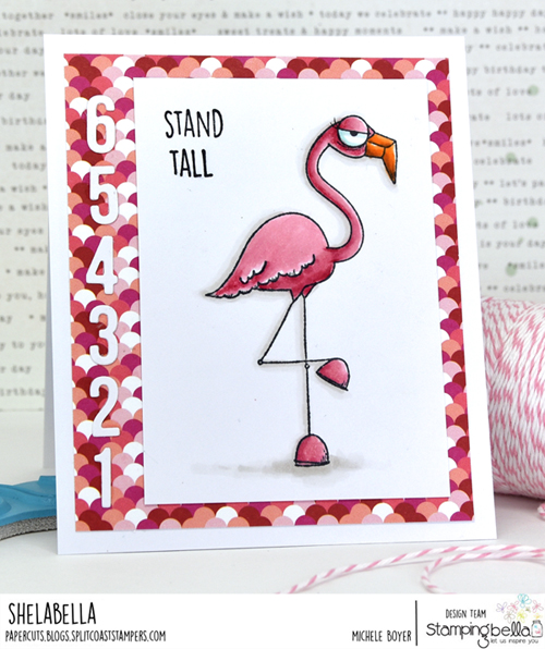 Stamping Bella Oddball Flamingos